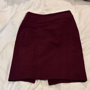 Express Deep Burgundy Pencil Skirt